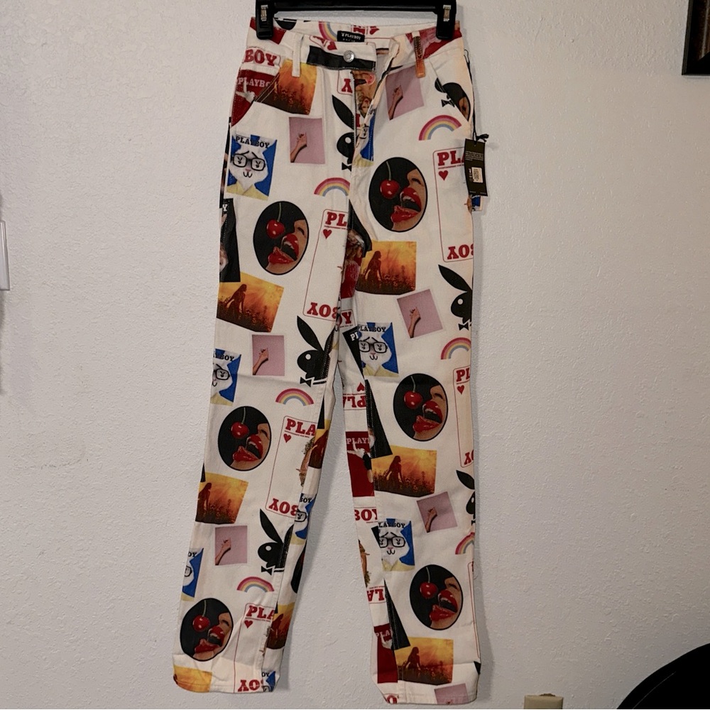 Playboy x PacSun vintage style magazine art jeans NWT